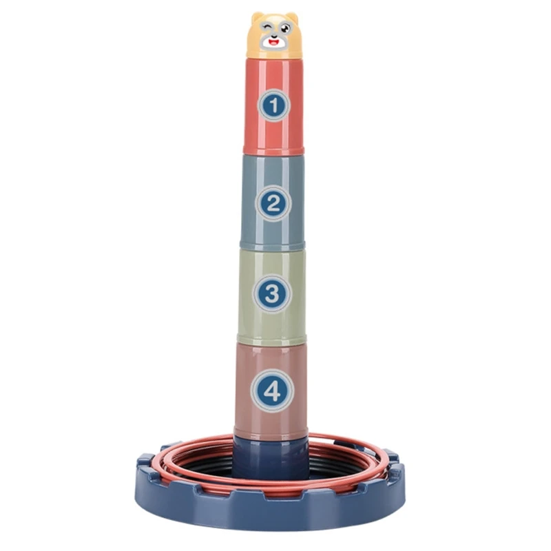 

for Creative Throwing Game Toy Stacking Cup Set for Child Fine Motor Skill Train