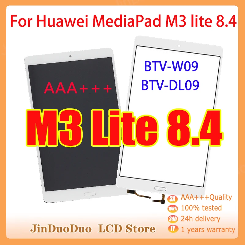 para Huawei Mediapad m3 Btv-w09 Btv-dl09 Display Lcd Matriz do Painel de Toque Digitador da Tela Combo Sensor Vidro Tablet Montagem 8.4
