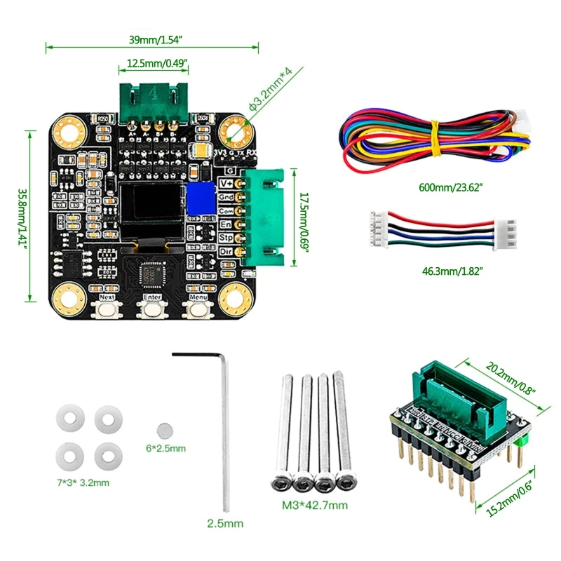 

M2EC 3D Printer Stepper Motor Driver SERVO42C PCBA Step Motors Module Kit Position/Speed/Torque Closed-Loop for 3D Printing