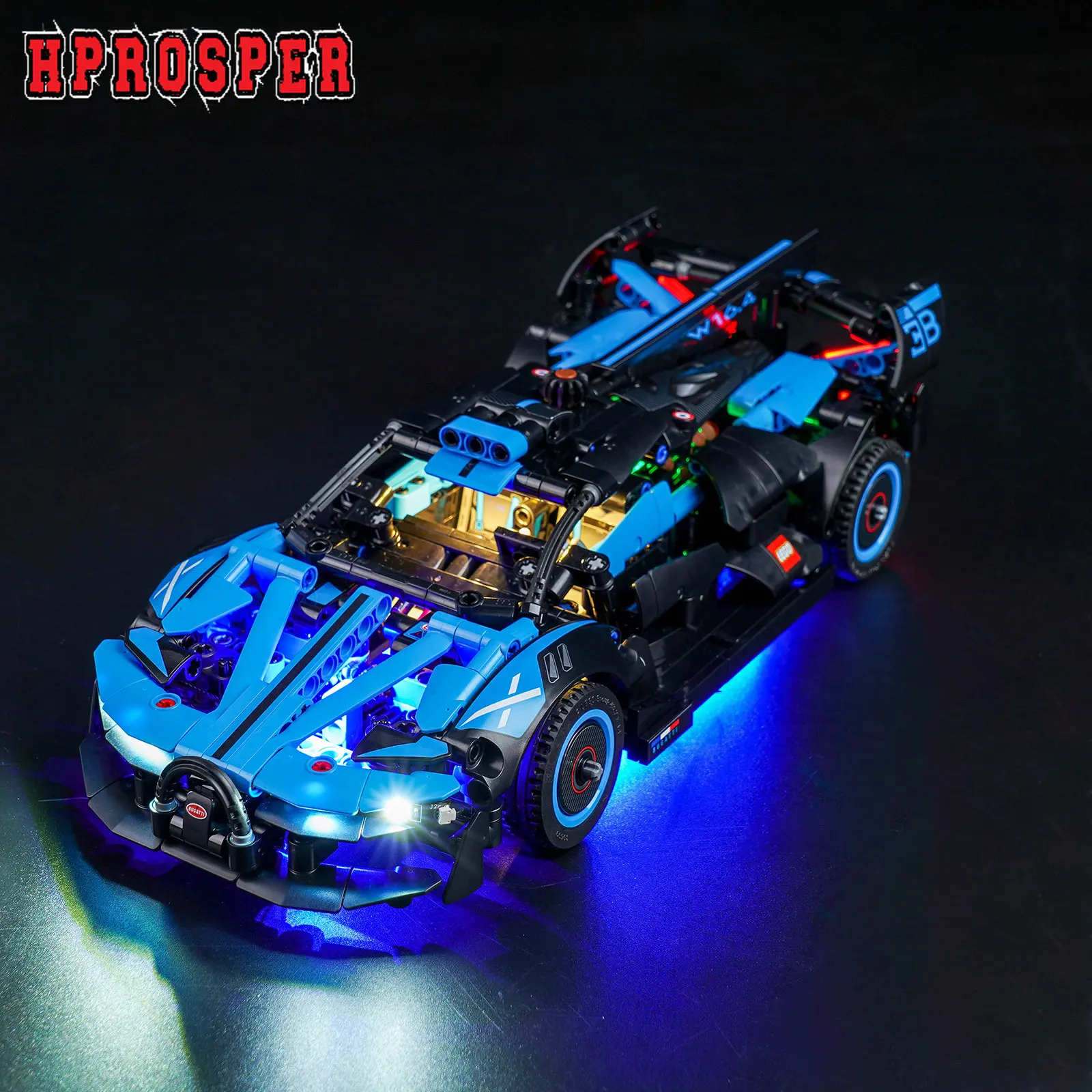 

Hprosper светодиодный Lights для 42162 Bugatti Bolide Agile Blue DIY Lighting Design Lamp Set (не входит в комплект строительных блоков)