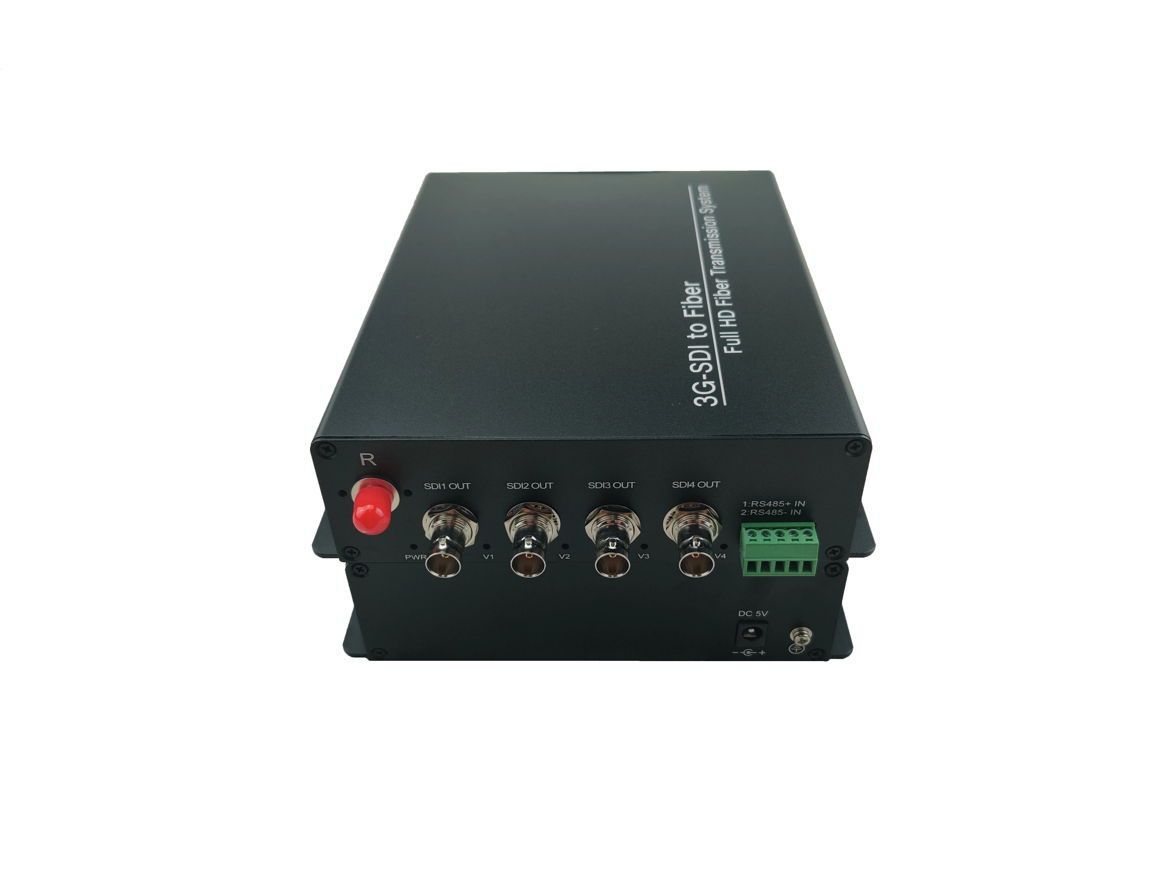 3g-sdi/hd-sdi over fiber converter 4 channels sdi video to single fiber