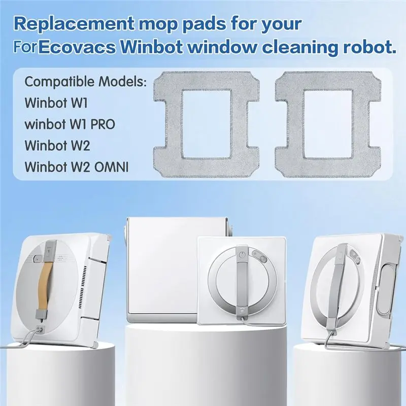 Фото Сменные моющиеся салфетки A70Z Fafa для роботов-мойщиков окон Forecovacs Winbot W1 / W1 Pro / W2 Pro / W2 Omni №4