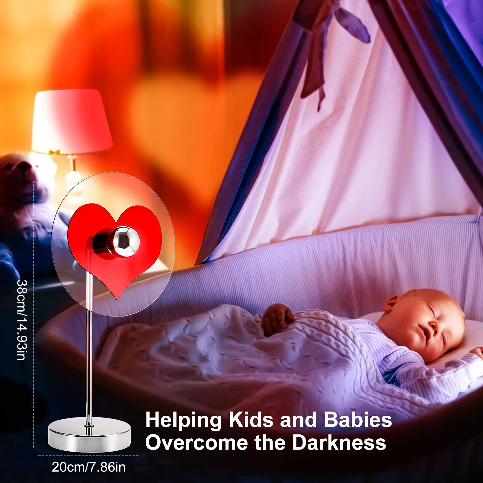 Акриловый Настольный декоративный светодиодный светильник Konesky романтичная