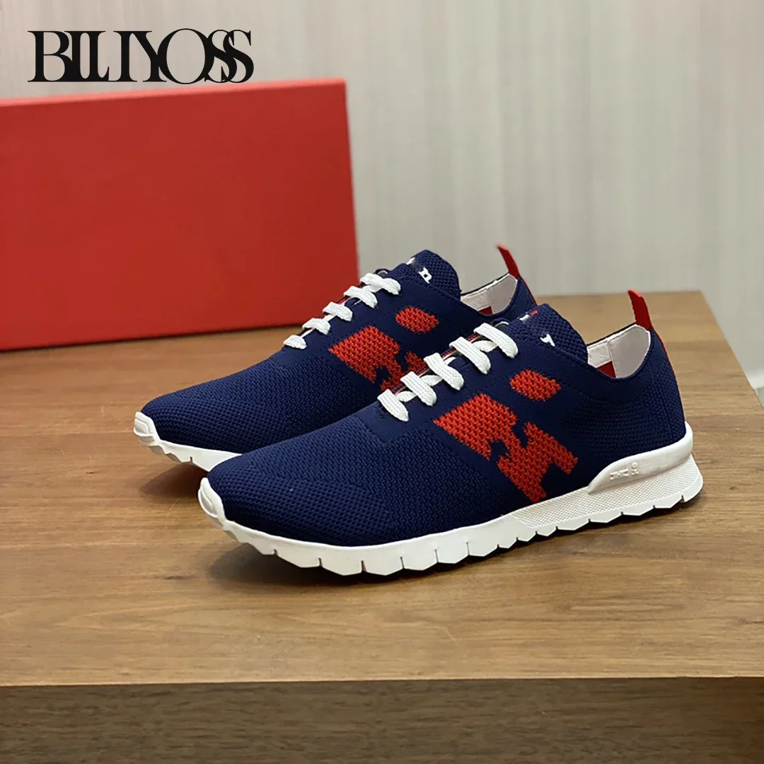Мужская Спортивная обувь BLLIYOSS из трикотажной ткани новинка 2024 модная удобная