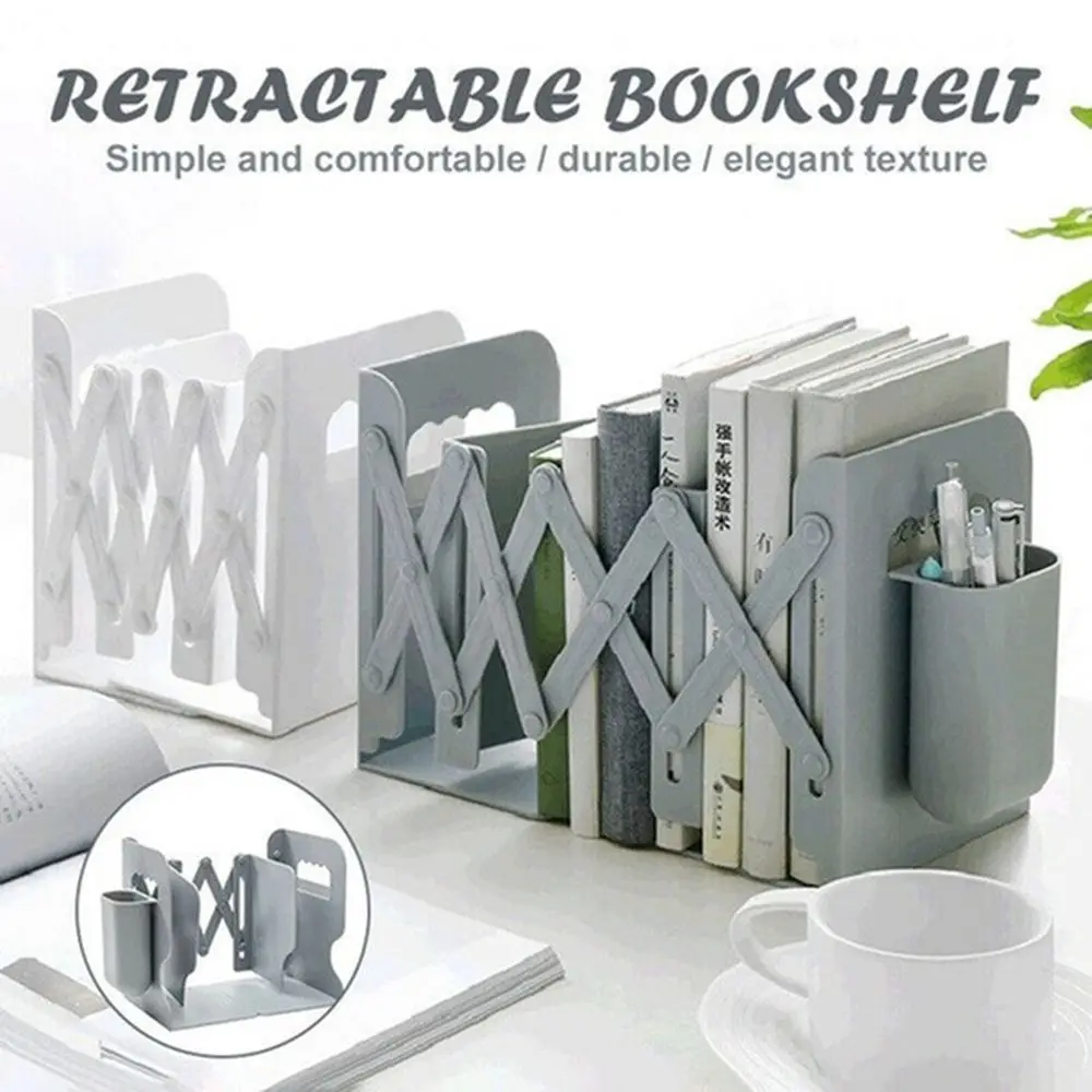 

Accessories Magazine Desk Organizer Office Supplies Bookend Bookfolder Adjustable Book Holder Bookshelf
