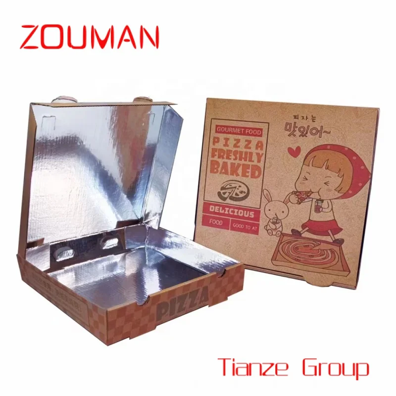 Новый дизайн, коробка для пиццы из алюминиевой фольги