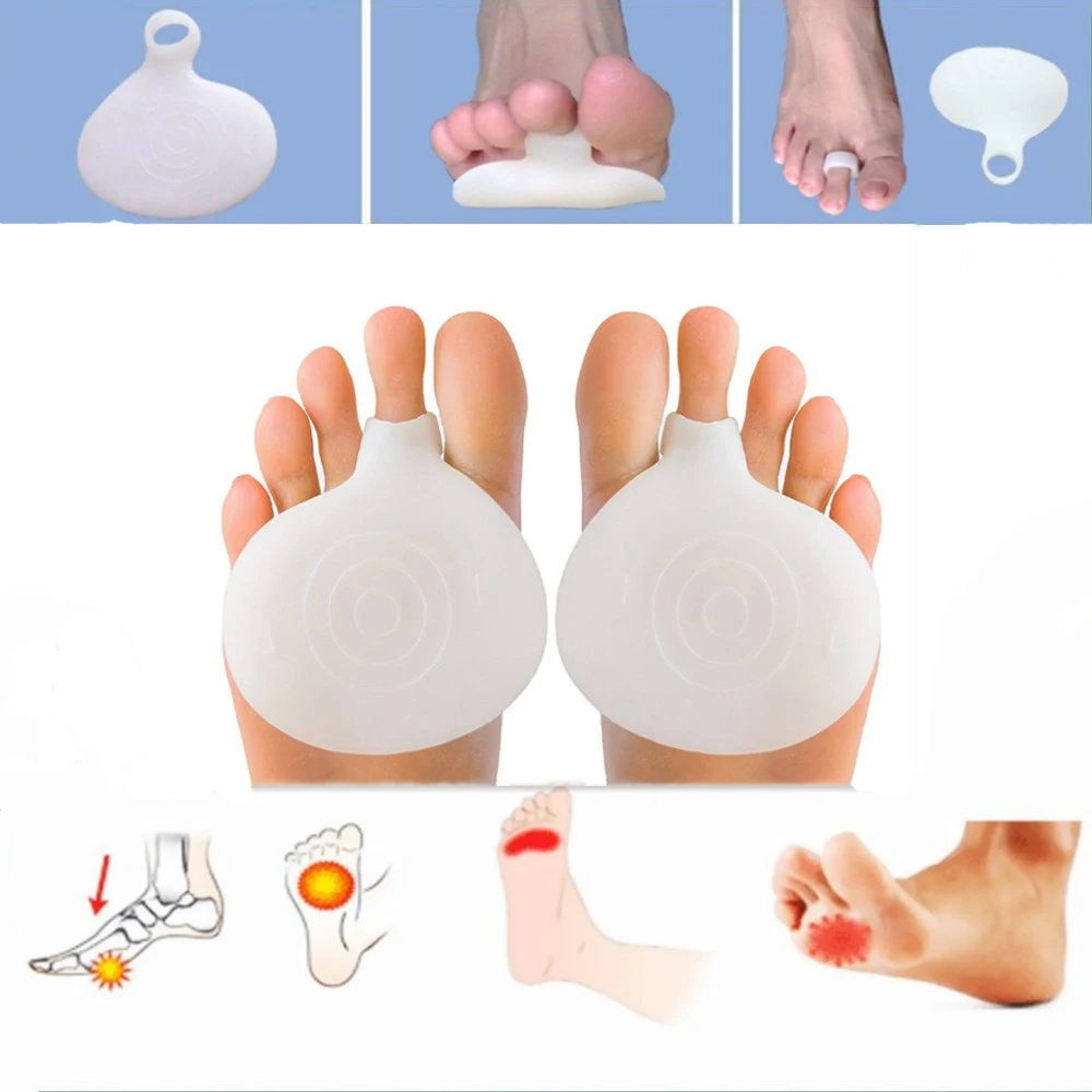 1 пара Противоскользящих силиконовых защитных подушек для носка бриллиантовые