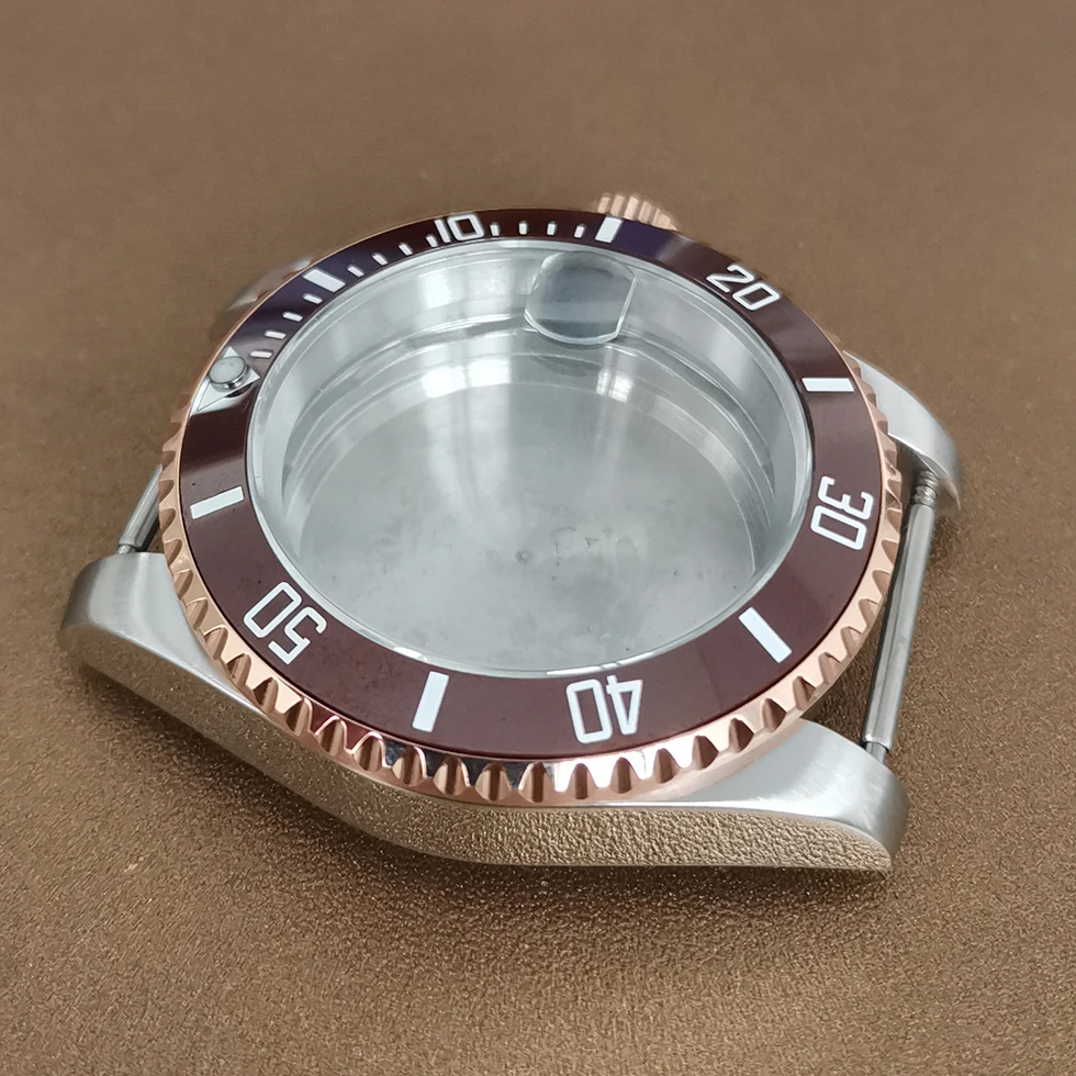 Watch accessories room rose gold watch case 40mm sapphire glass fine steel assembly Japan NH35, NH36 movement