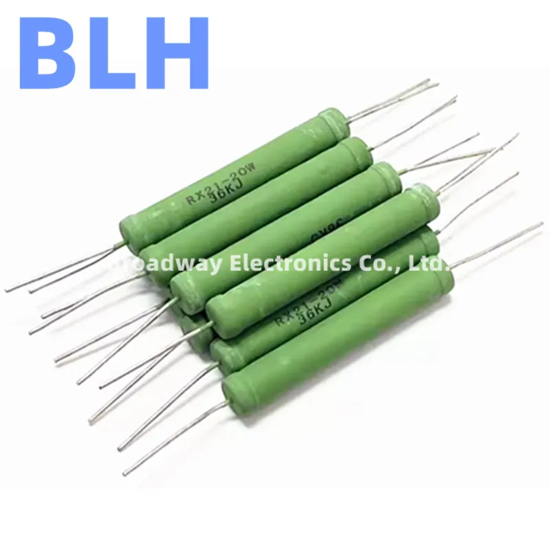 10 шт. Проволочная рана RX21 20 Вт 5% 120R 150R 180R 200R 220R 250R 300R 390R 400R 470R 510R 680R 750R 820R 1K 2K 2 5 K 3K 3 9