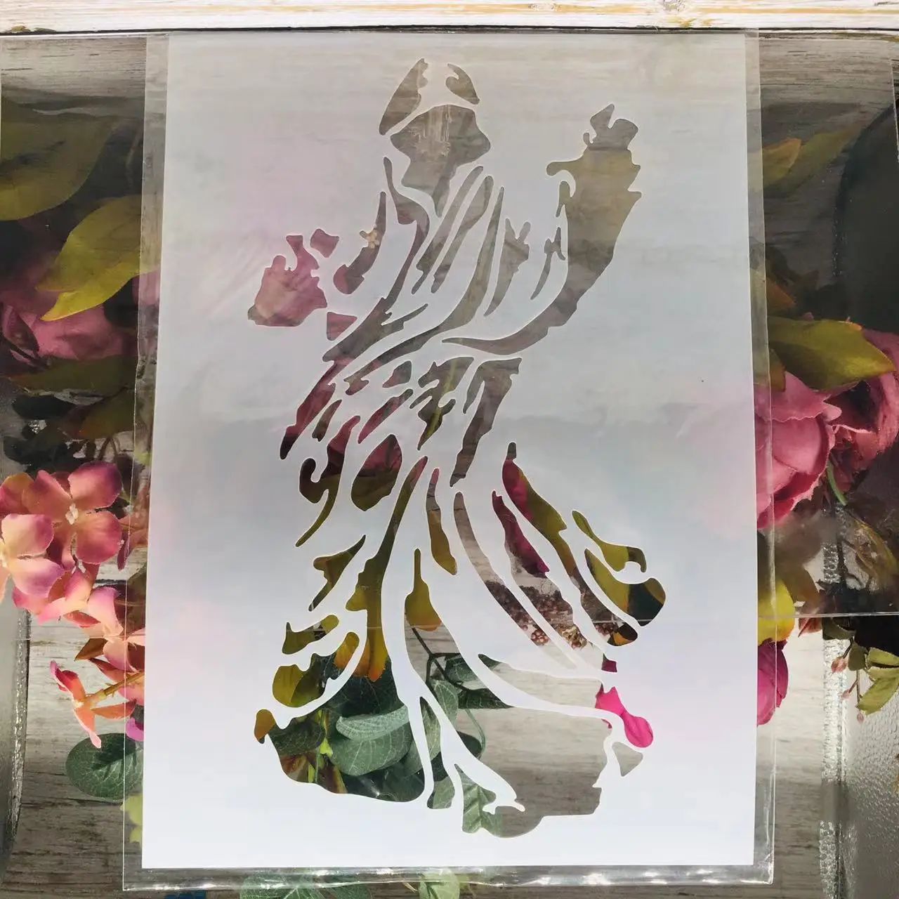 

A4 29*21cm Masked Cloak Ghost DIY Layering Stencils Wall Painting Scrapbook Coloring Embossing Album Decorative Template