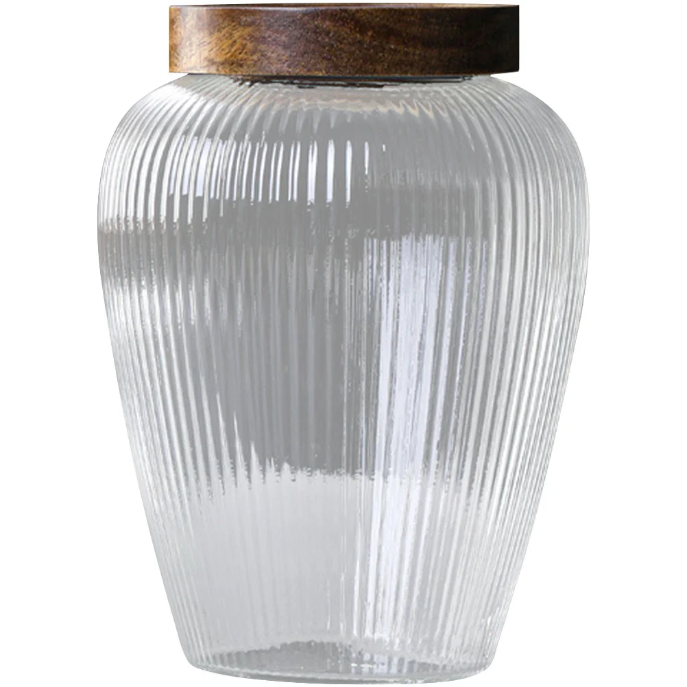 

Household Glass Storage Canister Sealing Grains Storage Jar Tea Leaf Storage Holder Household Supply