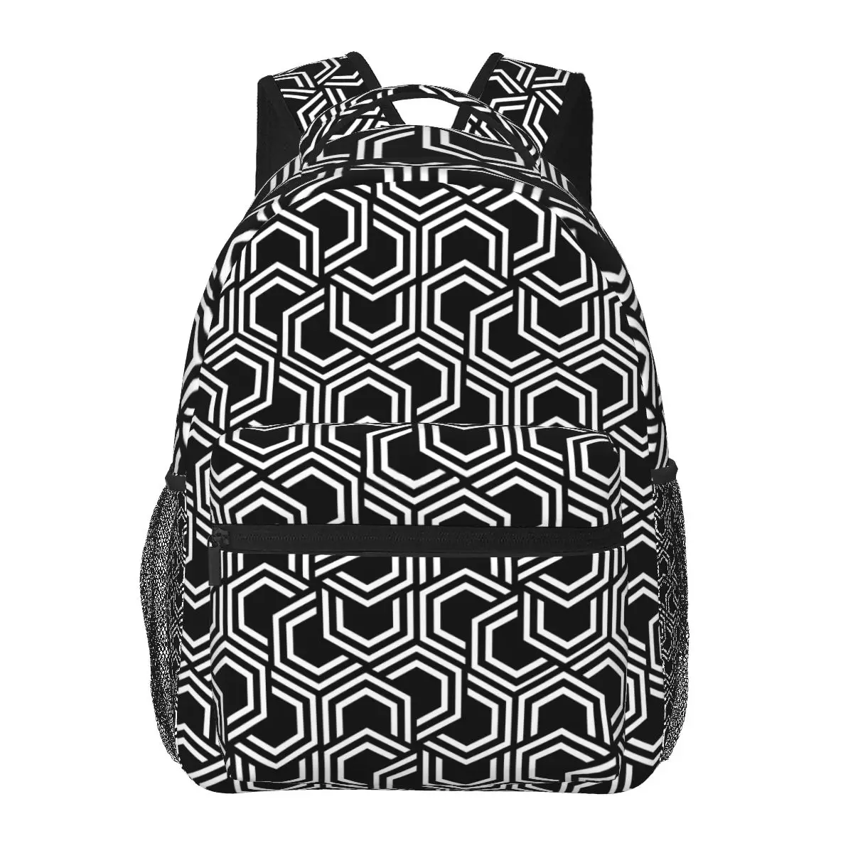 

Рюкзак с геопечатью для мужчин и женщин 1960s, двухцветные походные рюкзаки из полиэстера, большие милые школьные сумки, рюкзак