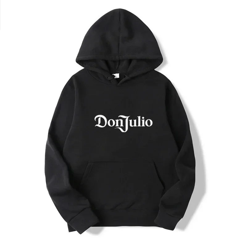 Don Julio толстовки с буквенным принтом осенние флисовые уличные капюшоном