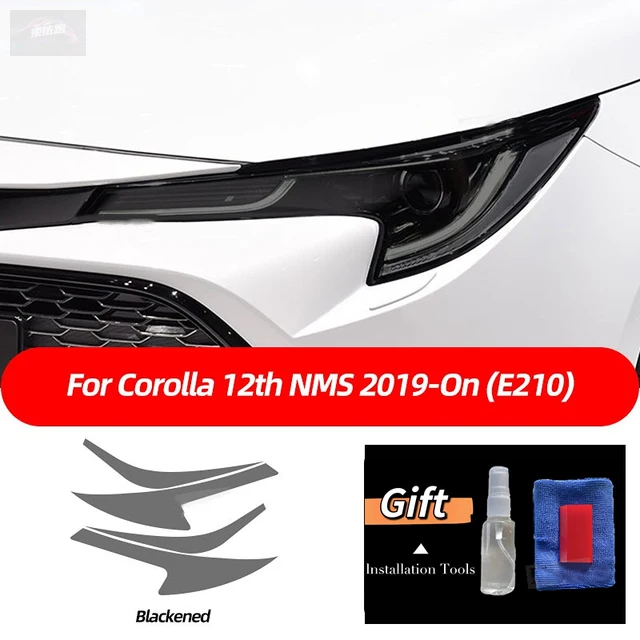 

Защитная пленка для фар автомобиля, прозрачная дымчатая черная наклейка для Toyota Corolla E210 2019-2022 Touring Sport Hybrid Hatchback