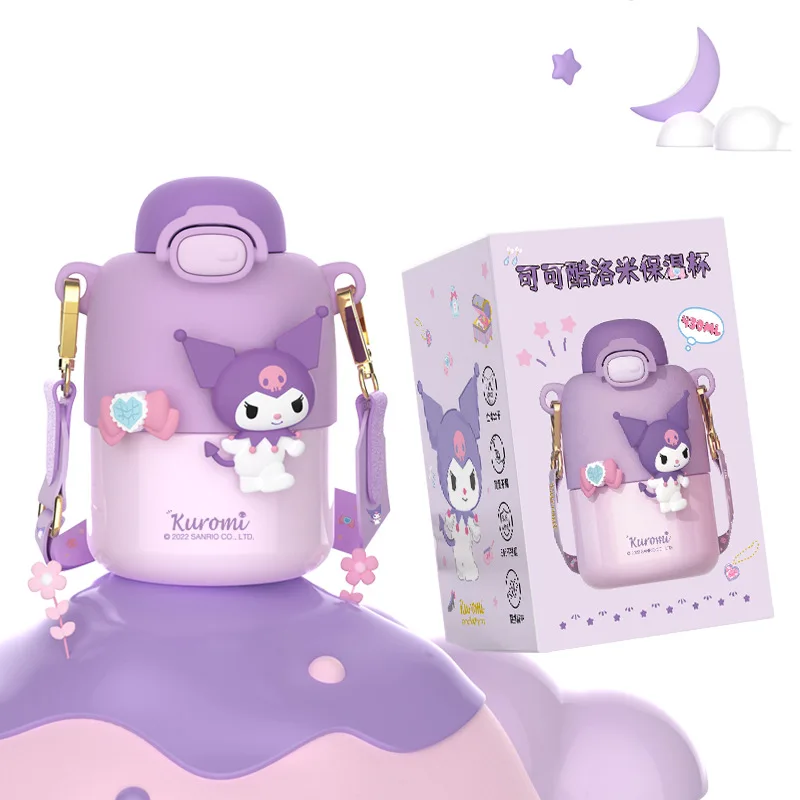 

480 мл Sanrio мультфильм Hello Kitty детская бутылка для воды спортивная чашка для воды портативный шнурок Питьевая чашка с соломинкой герметичный п...