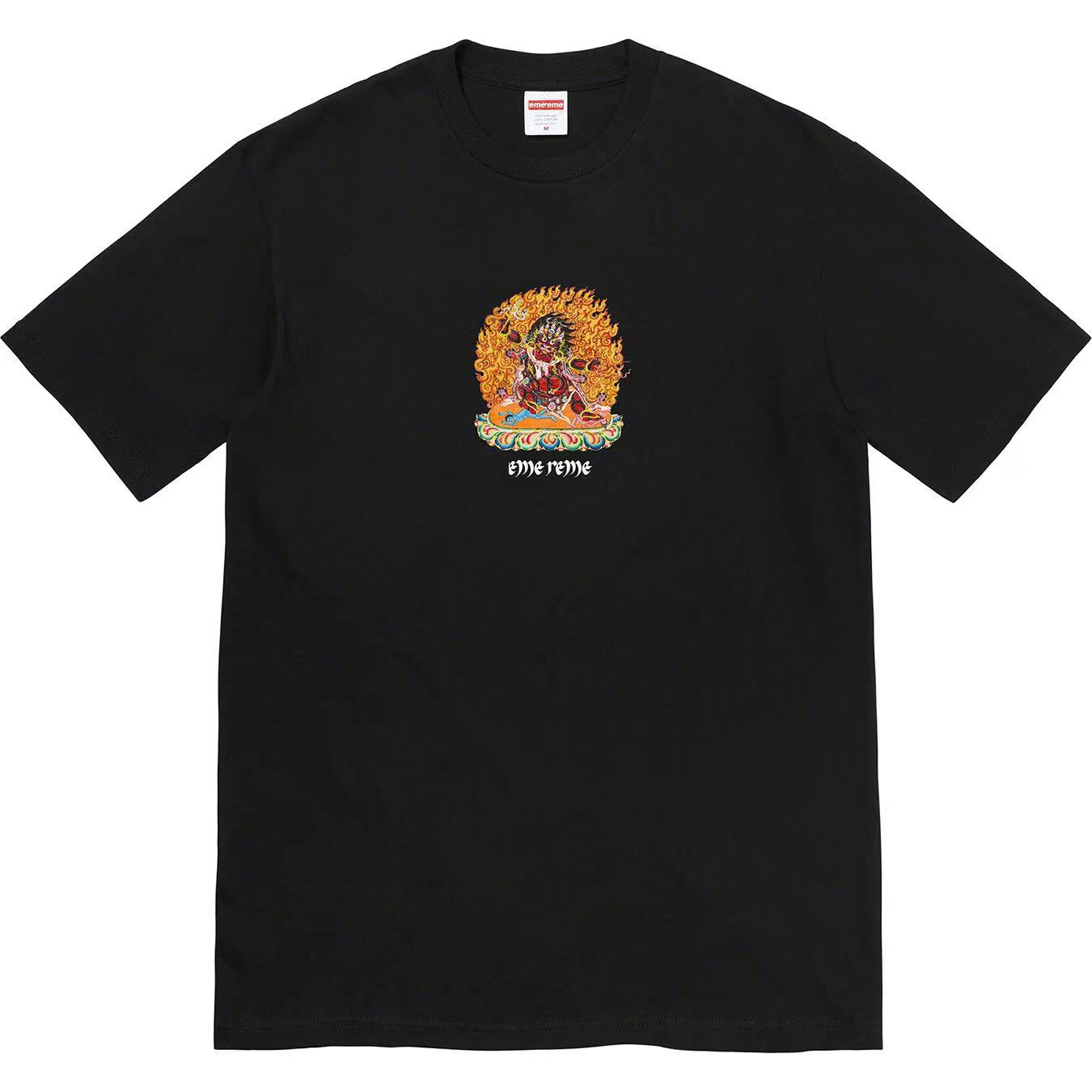 

Casual Summer Tshirt Men's Sanskrit Buddha Statue Print T-shirt O-neck Loose Tee Tops Streetwear Skateboard HipHop Top EU Size