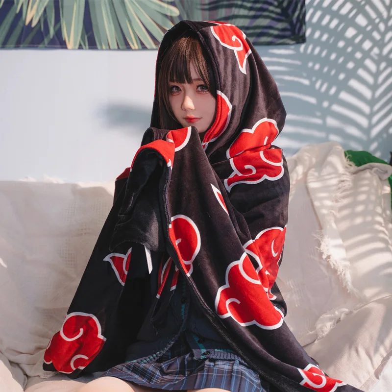 Brdwn NARUTO Akatsuki Red Cloud China Официальное авторизованное одеяло с кондиционером Косплей