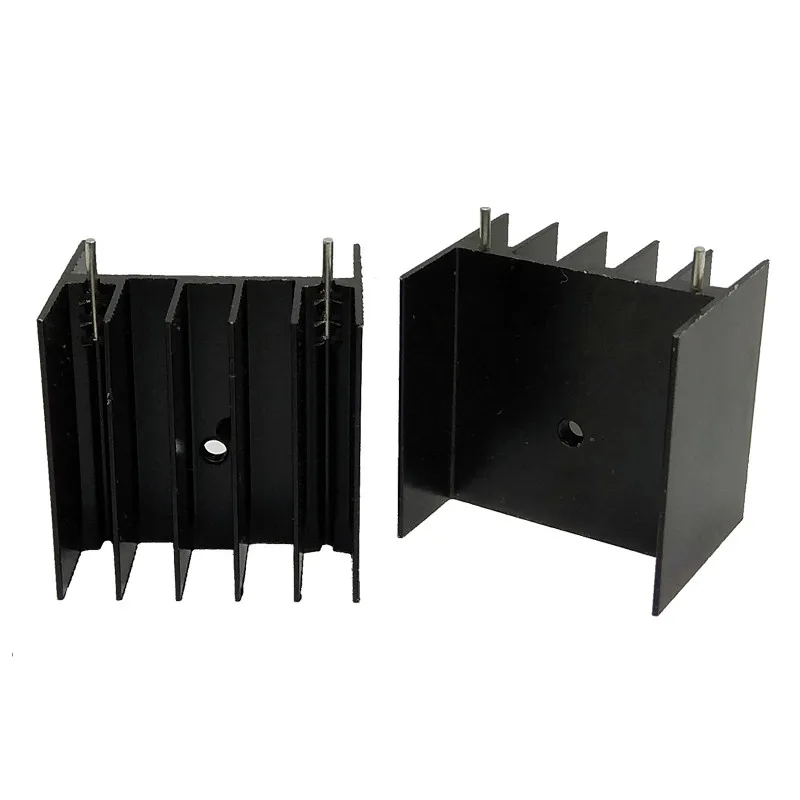 

Черный алюминиевый радиатор TO-220 30x25x30 мм, 5 шт., радиатор для 220, радиатор, транзистор, радиатор TO220, охлаждение кулера 30*25*30 мм с 2 контактами