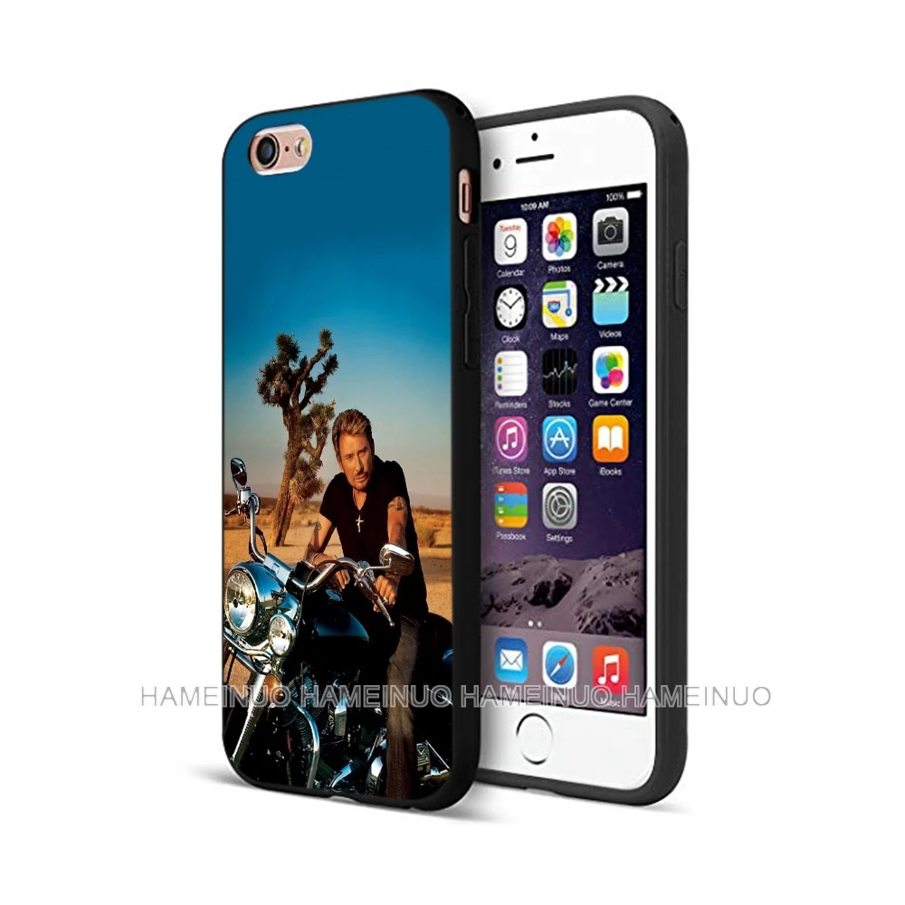 

Black tpu case for iphone 5 5s SE 2020 6 6s 7 8 plus x 10 case silicone cover for iphone XR XS 11 pro MAX case Johnny Hallyday