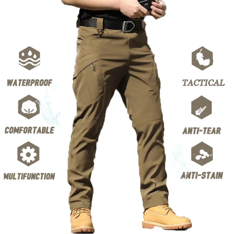 

Men Elastic Spring Autumn Camping Hiking Trekking Fish Climb Outdoor Sport Run Trousers Army Military Tactical Quick Dry Pants