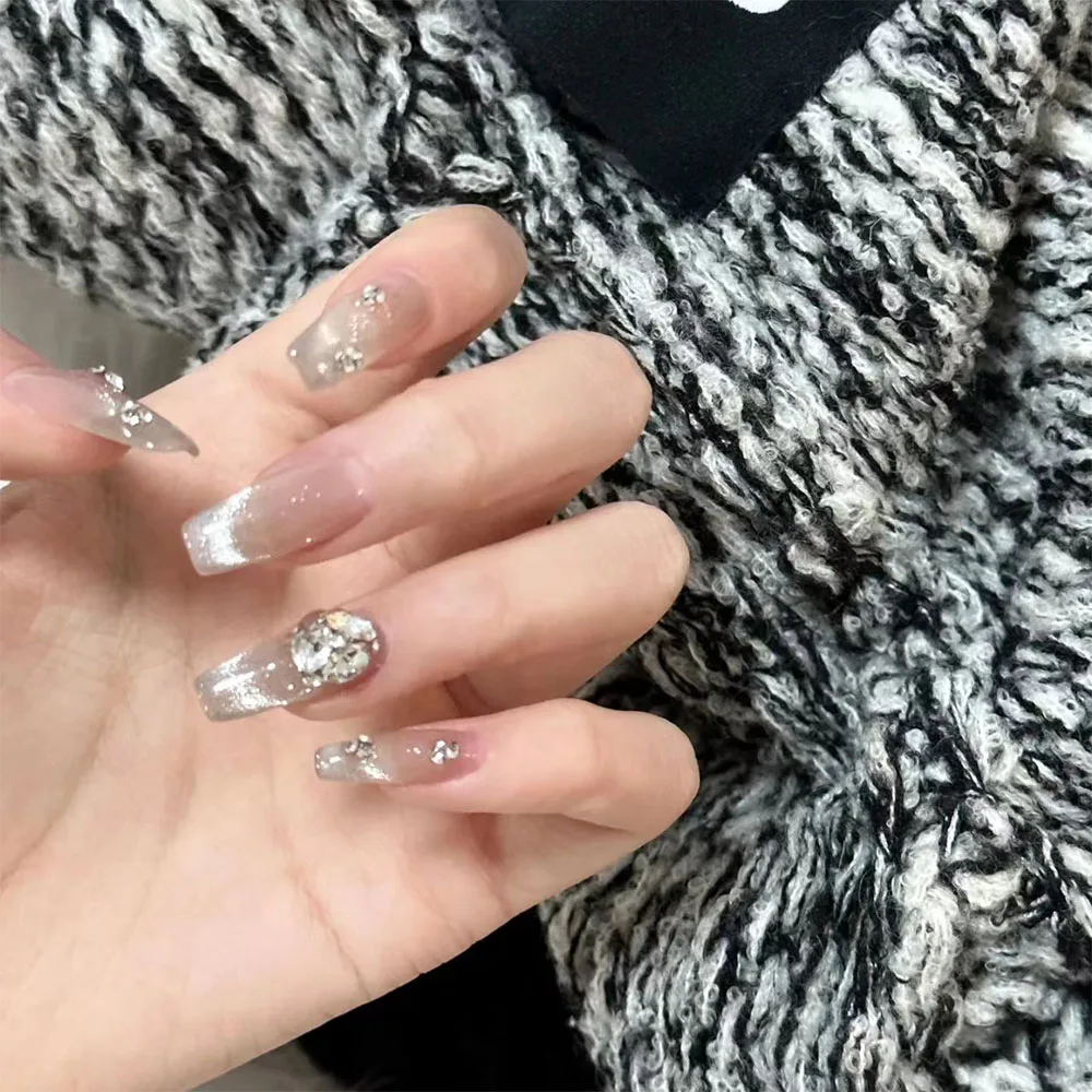 

10 шт., колпачки для ногтей «кошачий глаз»