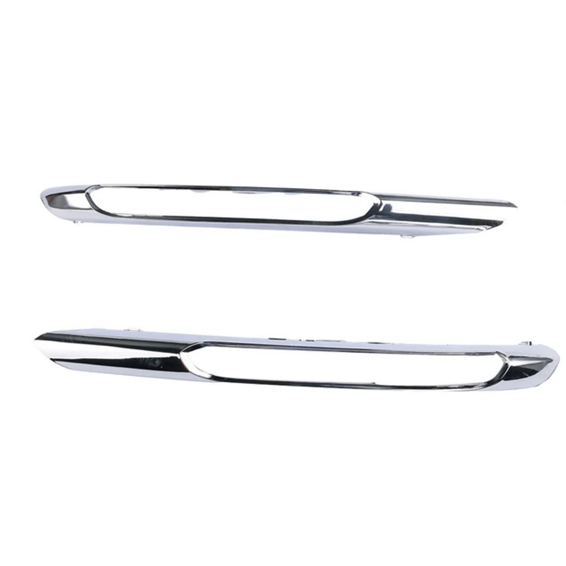 

2Pcs Front Bumper Fog Light Grille Chrome Trim Molding Left Right for Mercedes Benz W212 09-12 2128851574 2128851674