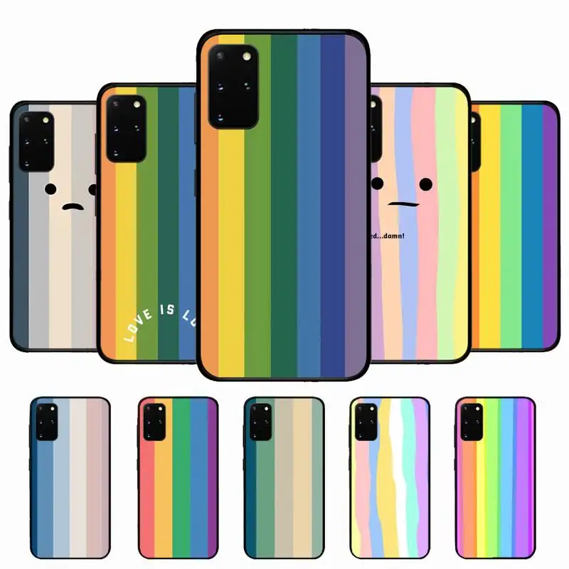 

Rainbow Phone Case for Samsung S10 21 20 9 8 plus lite S20 UlTRA 7edge