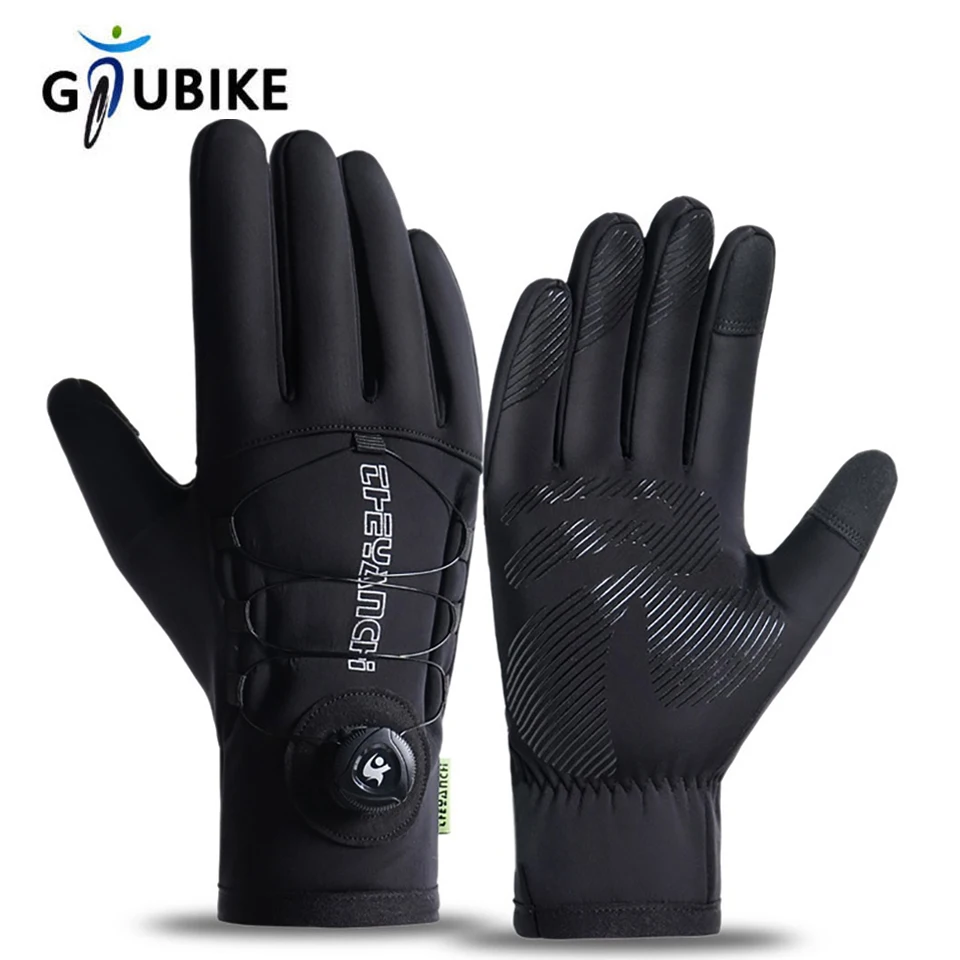 GTUBIKE Зимние Велосипедные Перчатки Для Мужчин И Женщин Водонепроницаемые
