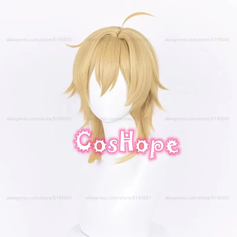 Hakaze Kaoru Косплей Парик 40 см Короткий Льняной Золотой Аниме Парики Термостойкие