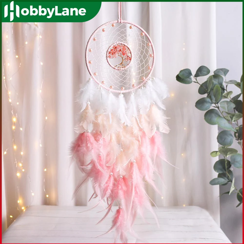

Creative Dream Catcher Natural Broken Tree Of Life Feather Pendant Home Dreamcatcher Ornaments Home Decoration Gifts For Girls