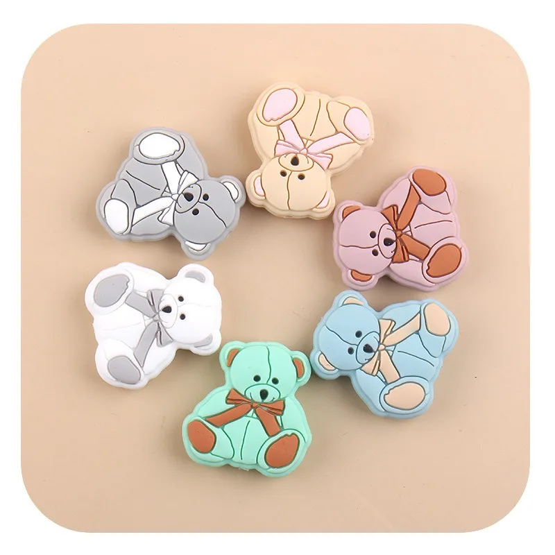 Креативная соска-цепочка сделай сам с дизайном плюшевого мишки детские