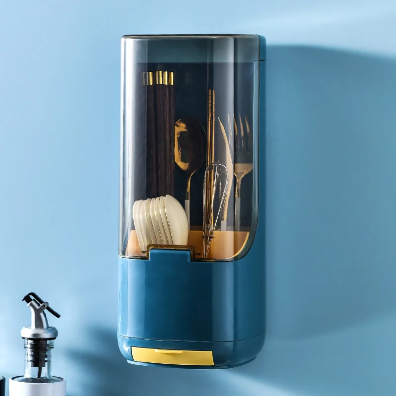 

Kitchen Disinfection Chopstick Barrel Chopsticks Sterilizer Sterilization Non Perforated Wall Mounted Chopstick Storage Box