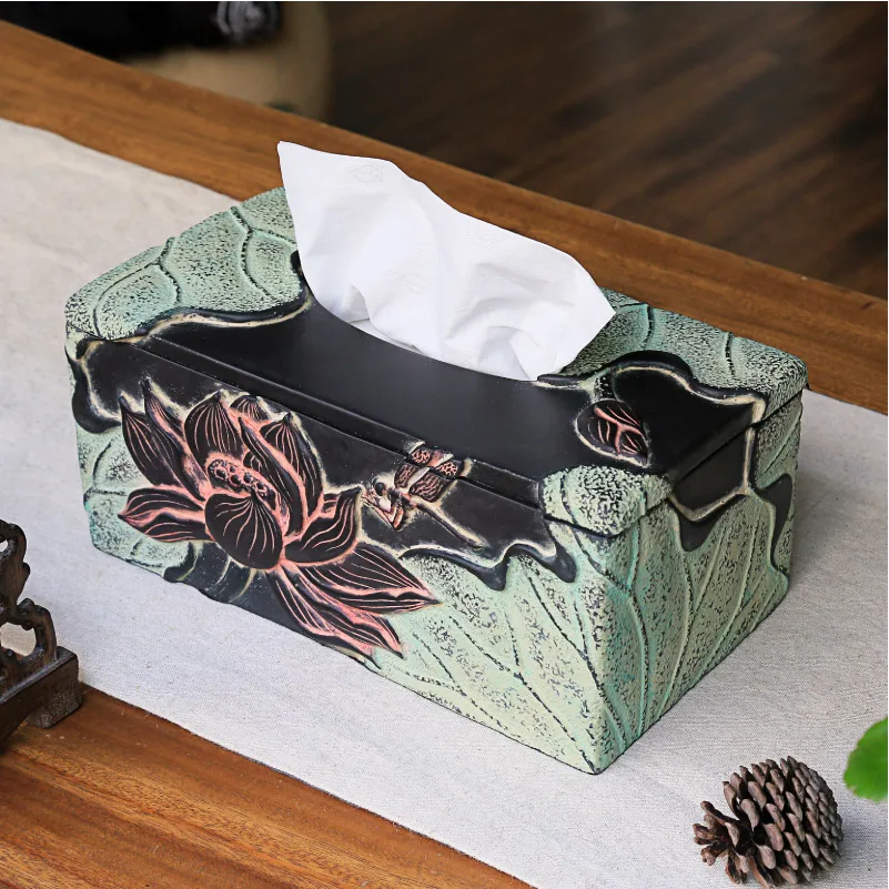 

Home Classical Decorations Decoration Paper Extraction Box Home Tissue Box Living Room Creative Personalized Napkin Storage Box