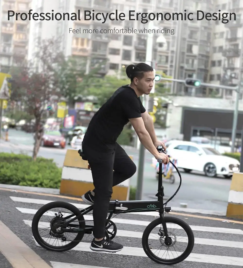 Складной мопед FIIDO D4S электрический велосипед 6 скоростей переключение передач