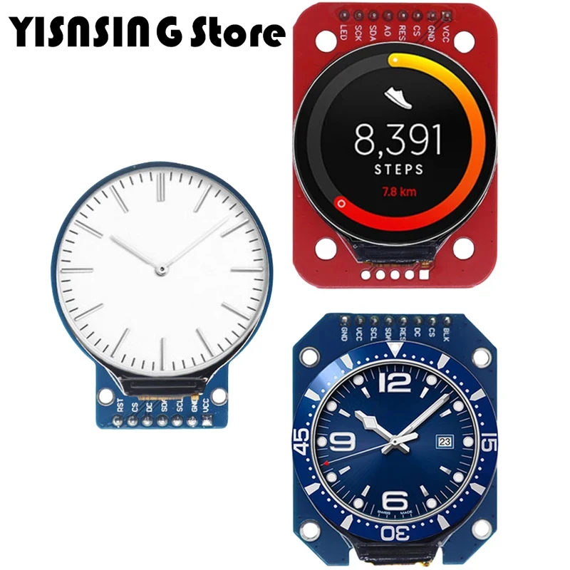 TFT-дисплей 1 28 дюйма TFT ЖК-дисплей круглый модуль RGB 240*240 GC9A01 драйвер 4 провода SPI