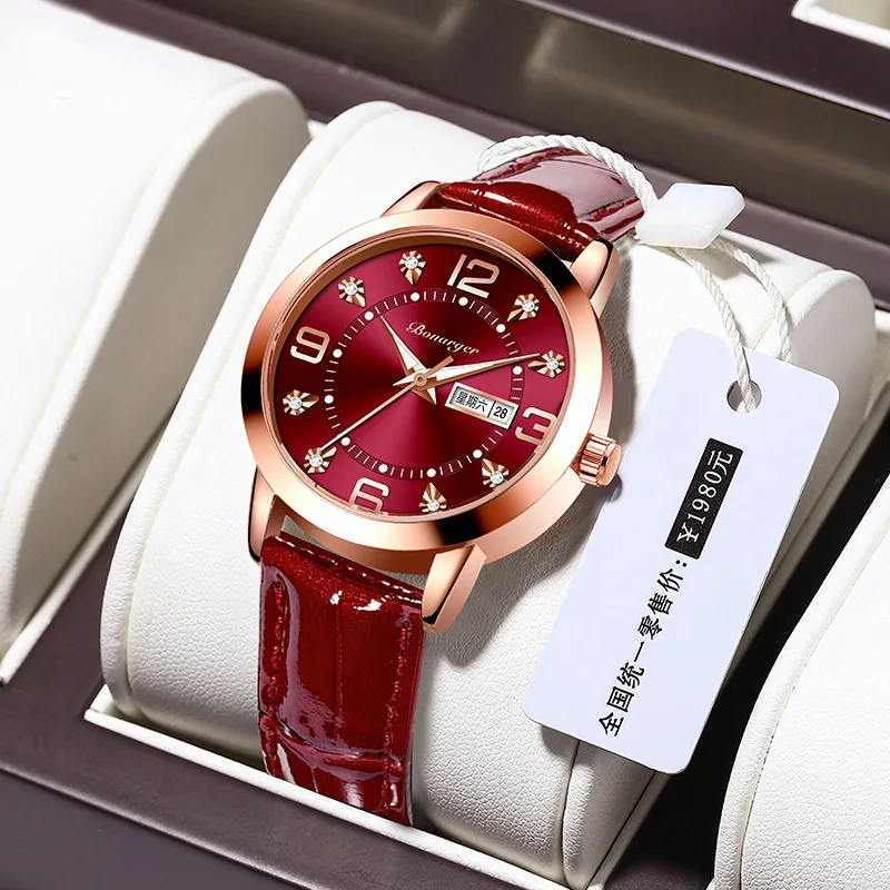 Popular High-quality Waterproof Luminous  Diamond Belt Student Watch  Reloj Digital  Ladies Watches Digital Wristwatches enlarge