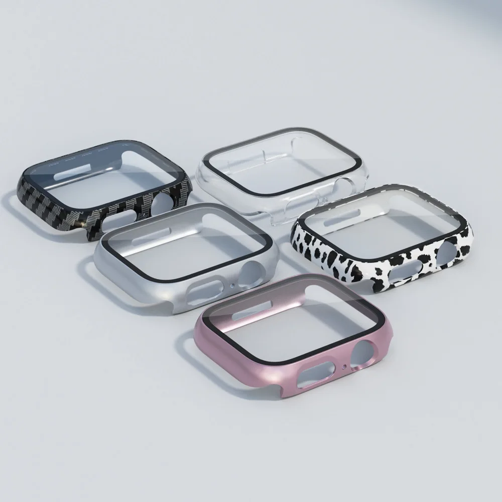 360 for Apple Watch Case 7 41mm 45mm 44mm 40mm 42mm 38mm iWatch Accessorie bumper+Screen Protector series 4 5 6 SE Glass+Cover |
