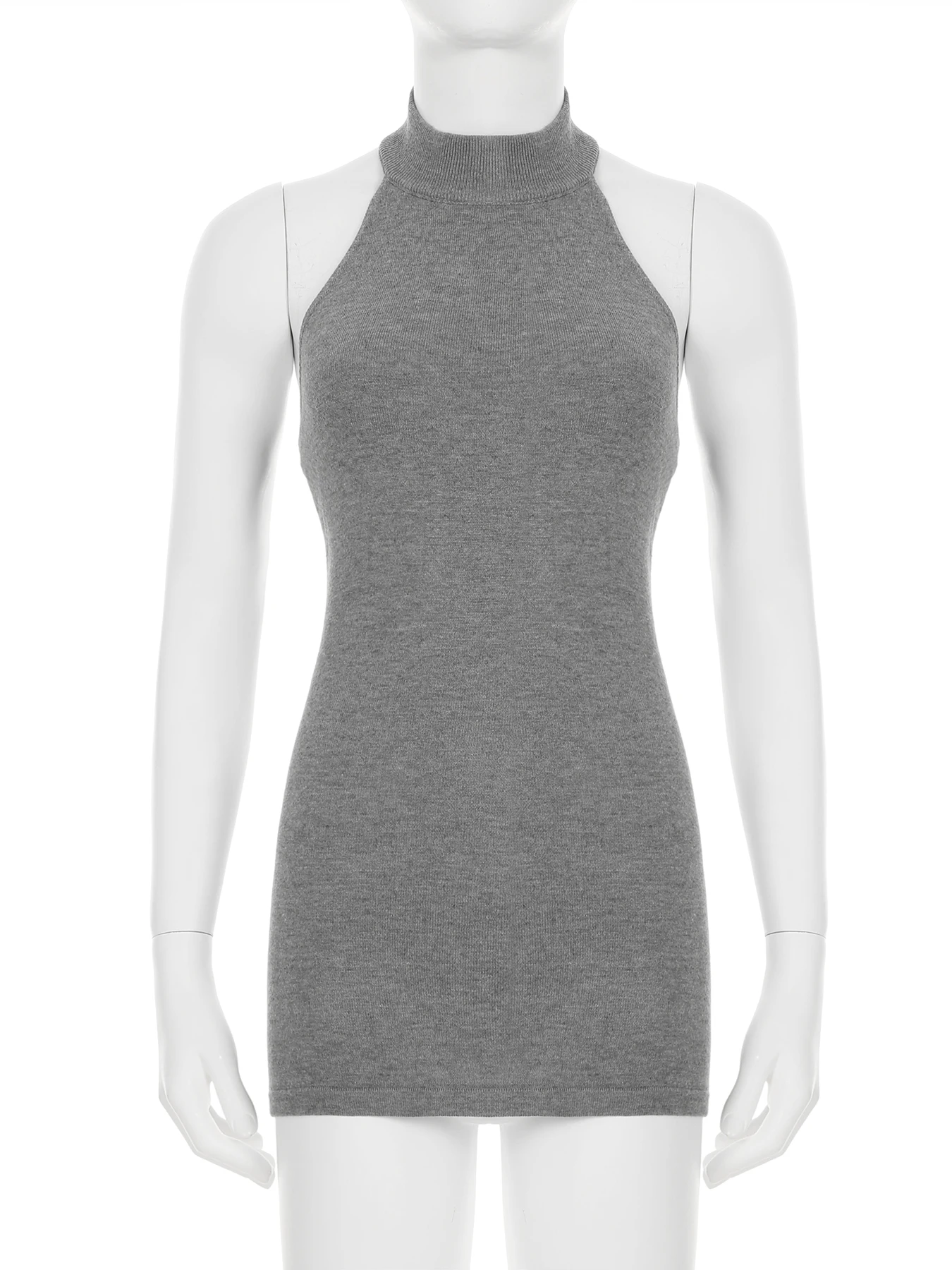 IAMSURE сексуальные однотонные топы с открытой спиной и лямкой на шее тонкая