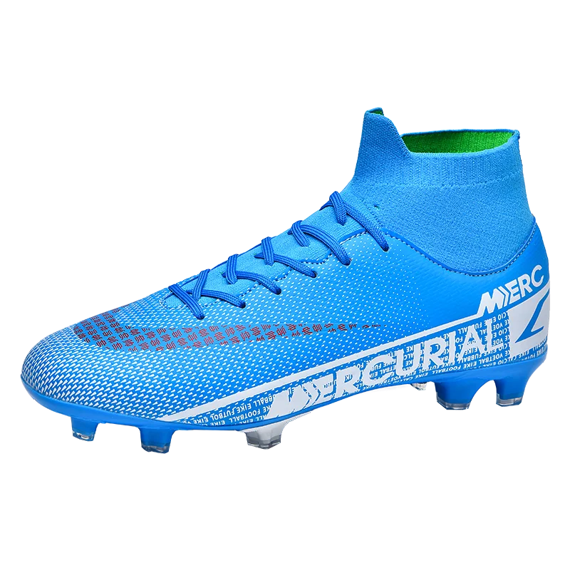 

60 Men Soccer Shoes Adult Kids TF/FG High Ankle Football Boots Cleats Grass Training Sport Footwear Trend Men‘S Sneakers 36-45