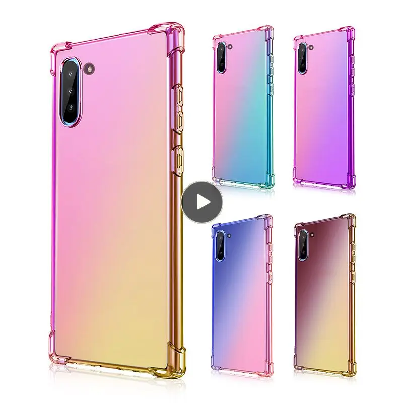 

Luxury Phone Case High Quality Ultra-thin Gradient Case Cover Pink Lightweight Phone Cover Shatter-resistant Tpu