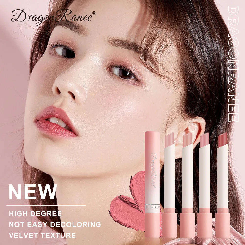 

NEW matte lipstick for girl lip makeup cosmetic fashion cigarette shape design rose red purple nude lipstick pen AM223