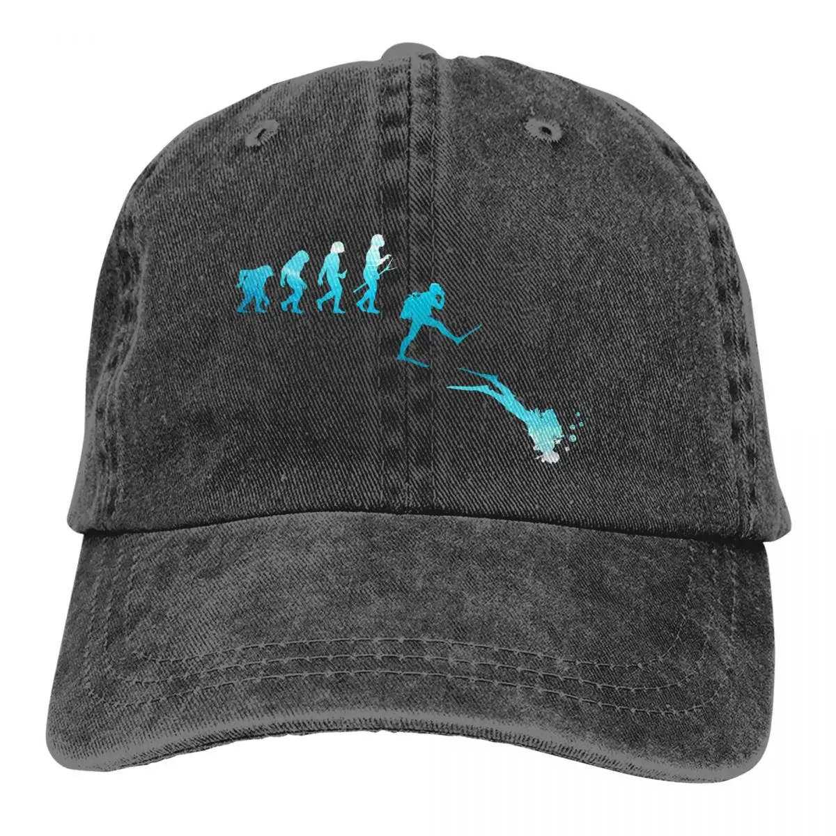 

Dive Scuba Diving Multicolor Hat Peaked Men Women's Cowboy Cap Evolution Baseball Caps Personalized Visor Protect Hats