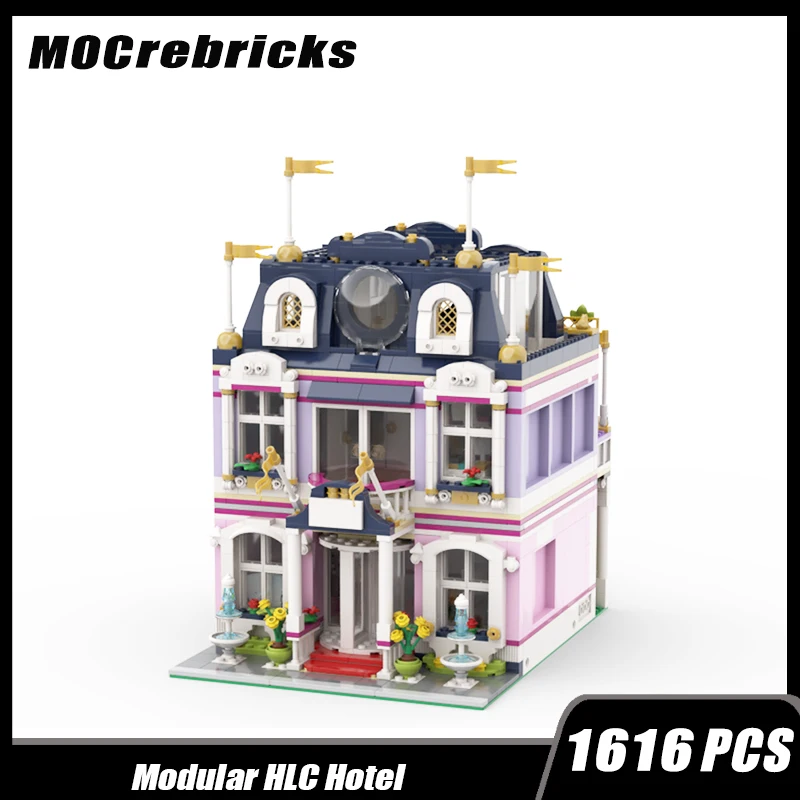 MOC-116595 знаменитый фильм городская улица вид HLC здание отеля модульный