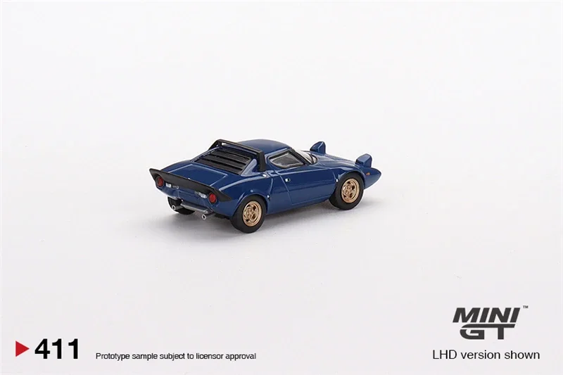 MINI GT 1:64 Lancia Stratos HF Stradale Bleu Vincennes LHD литая под давлением модель автомобиля