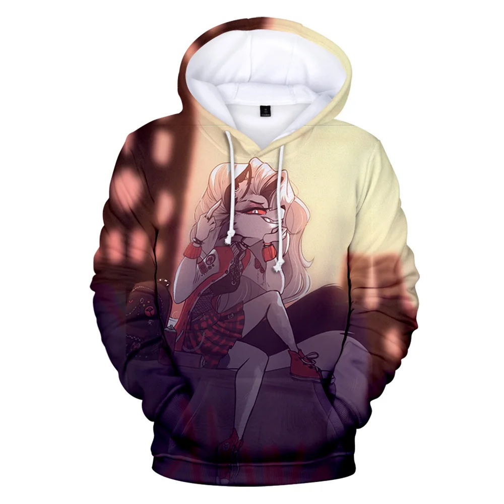 Толстовка Helluva унисекс Boss 3D новинка худи графическое фото для мужчин женщин