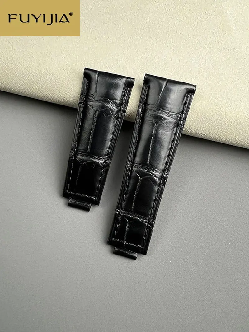 FUYIJIA Роскошные ремешки для часов R-olex на заказ ремешок ручной работы из