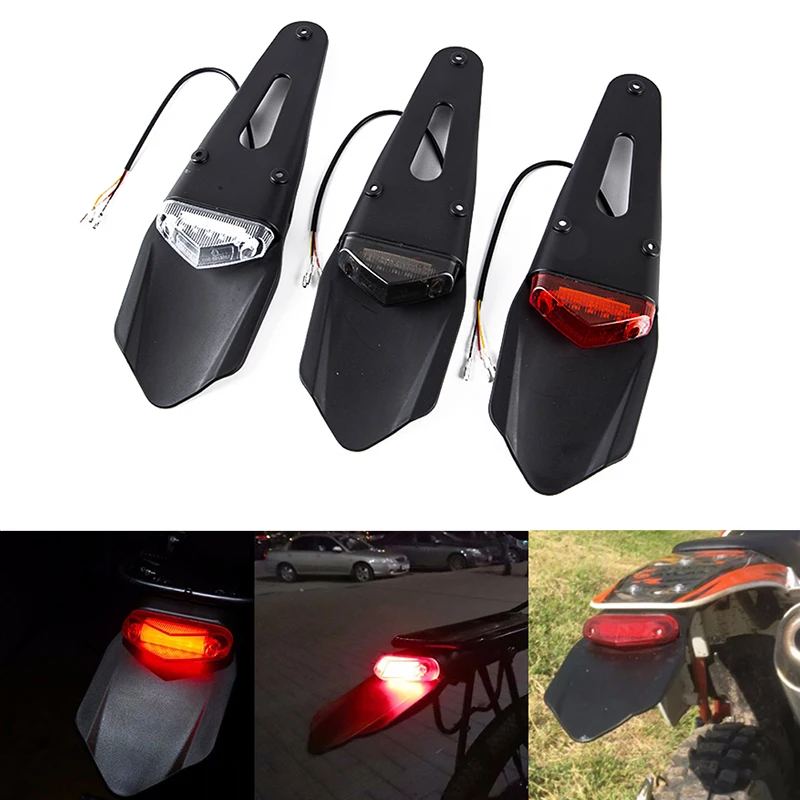 

Универсальный полированный мотоциклетный задний фонарь, задний фонарь для мотоцикла, задний фонарь для торможения, внедорожник, задний фонарь, MX Trail