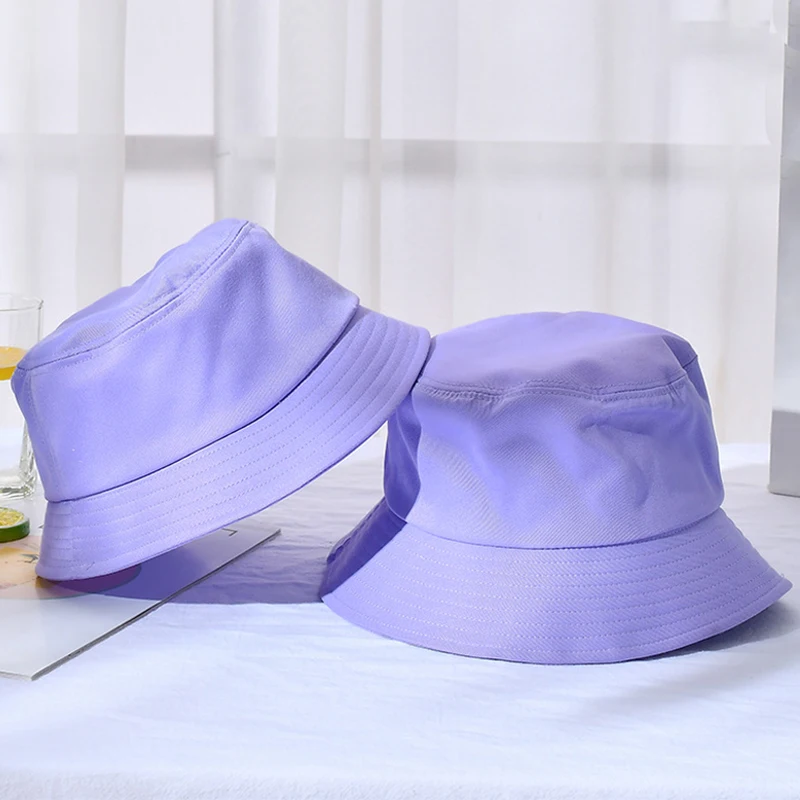 

Панама хлопковая Солнцезащитная для мужчин и женщин, однотонная шляпа от солнца, Пляжная шапка для отдыха на открытом воздухе, лето