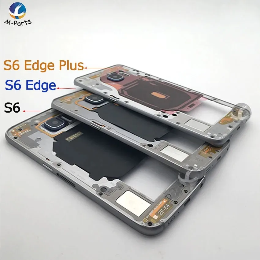 Оригинальная рамка корпуса средней рамки для Samsung Galaxy S6 G920F Edge G925F plus G928F Задняя