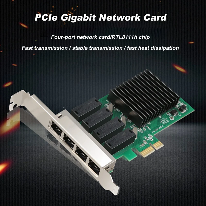

1 компл. Платы Rtl8111h чип Pcie гигабитная сетевая карта высокоскоростная сетевая карта